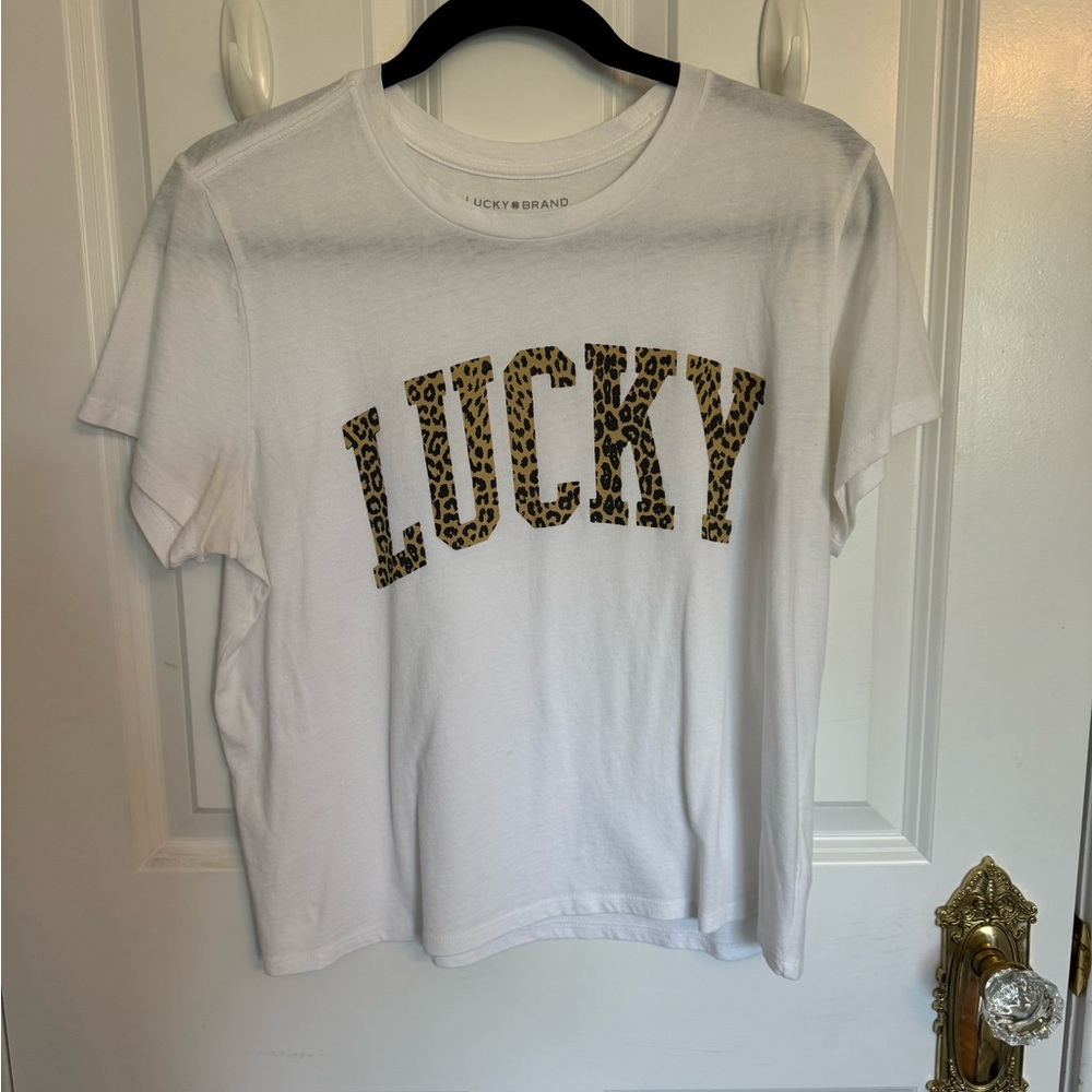 Lucky brand cheetah T-shirt